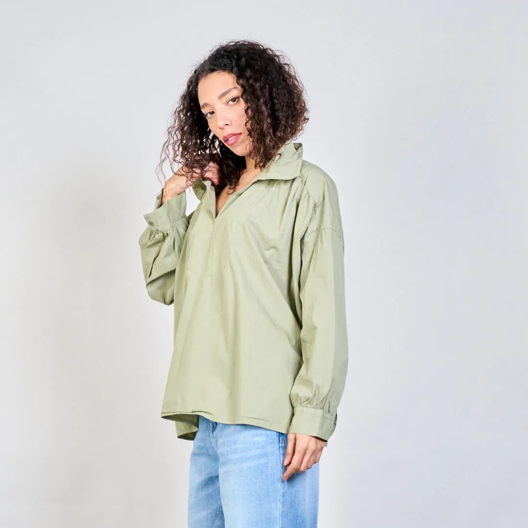 Oversized flowy blouse wholesale