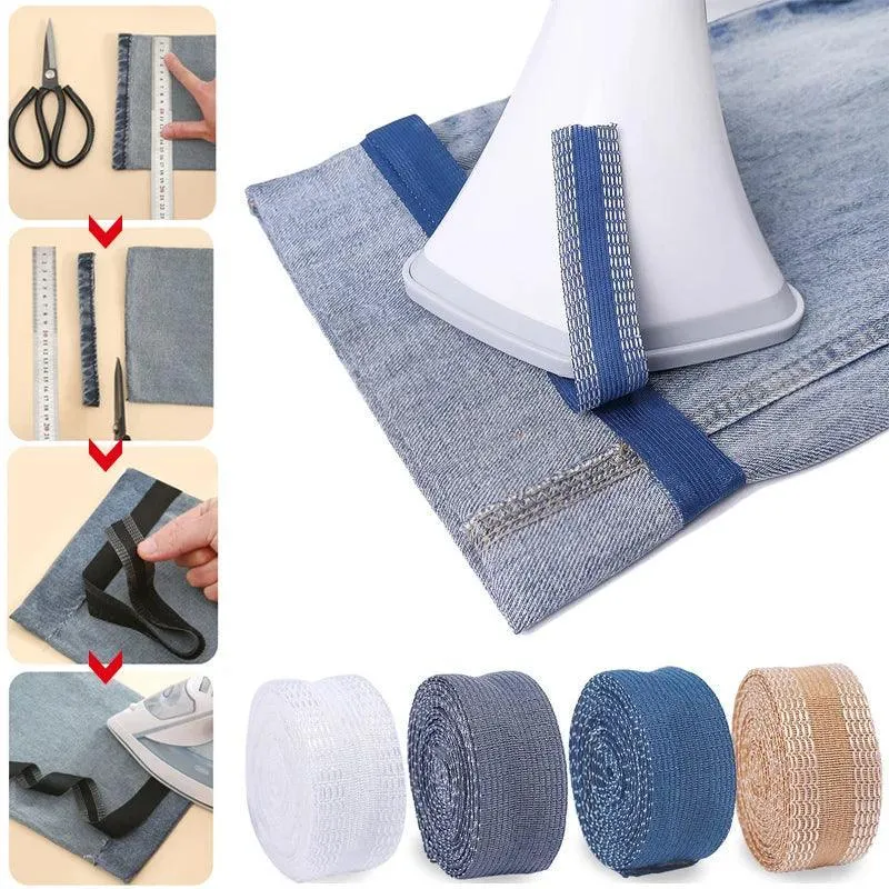 Self-Adhesive Pants Paste: DIY Jean Hem Fixer - Instant Iron-On Solution