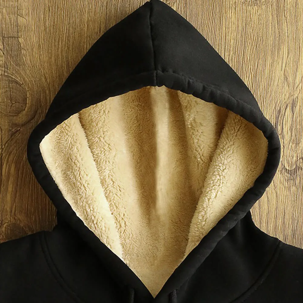 Skull Mechanic Holding Wrenches Fleece Sherpa Hoodie