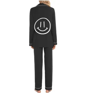 Smiley Face Pajama Set Bamboo L/S