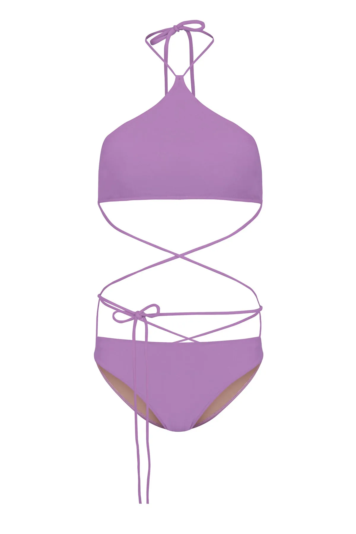 Solid Wraparound Bikini