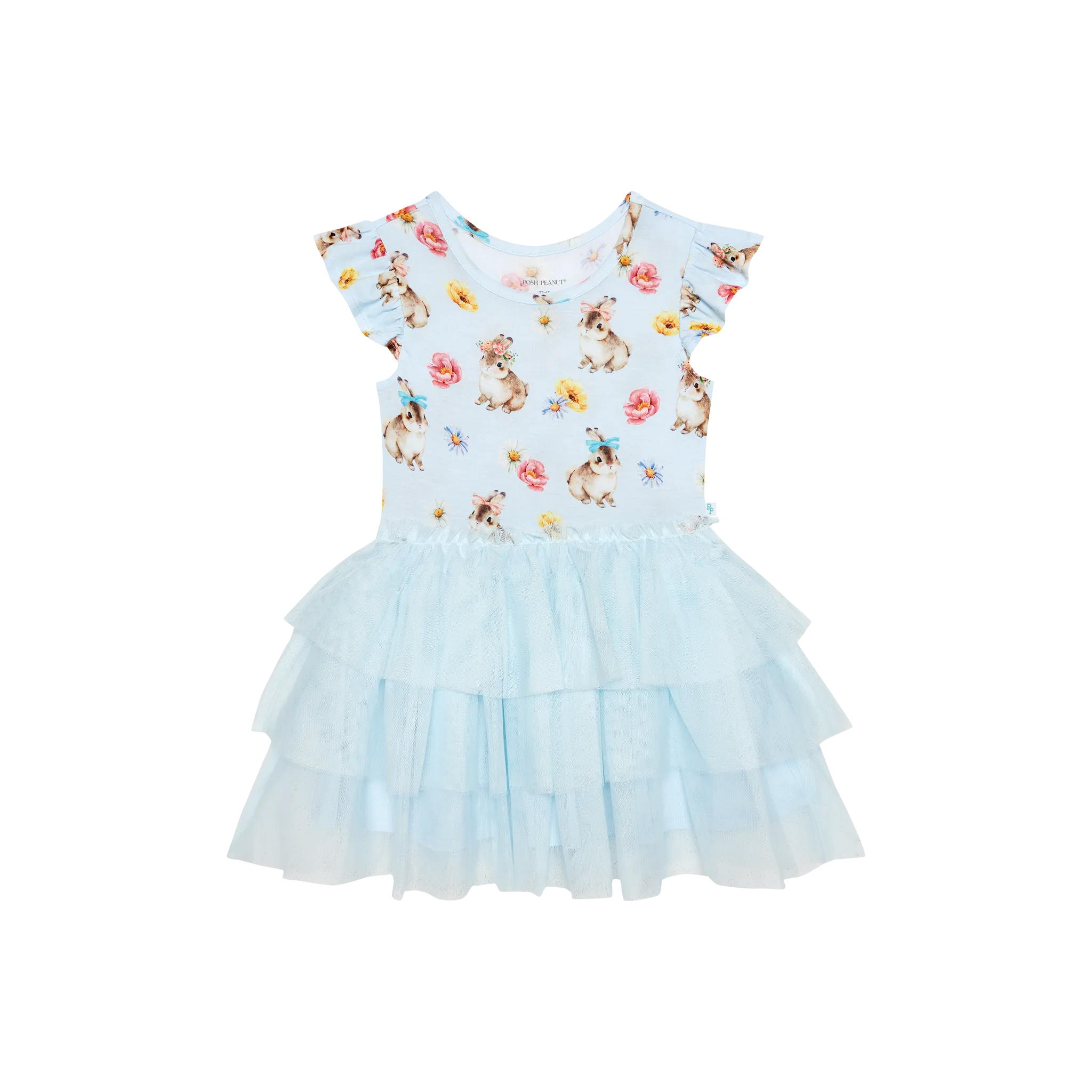 Tinsley Jane - Ruffled Cap Sleeve Tulle Dress