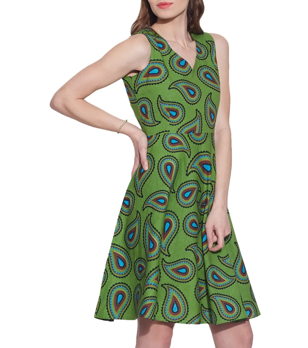 Womens Accessories Cotton Printed Dress,Machine Washable,W-CPD46-1623, Size-46 Inch