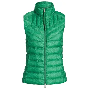 Womens Quilted Performance Full-Zip Vest Raft Green Heather - SS23