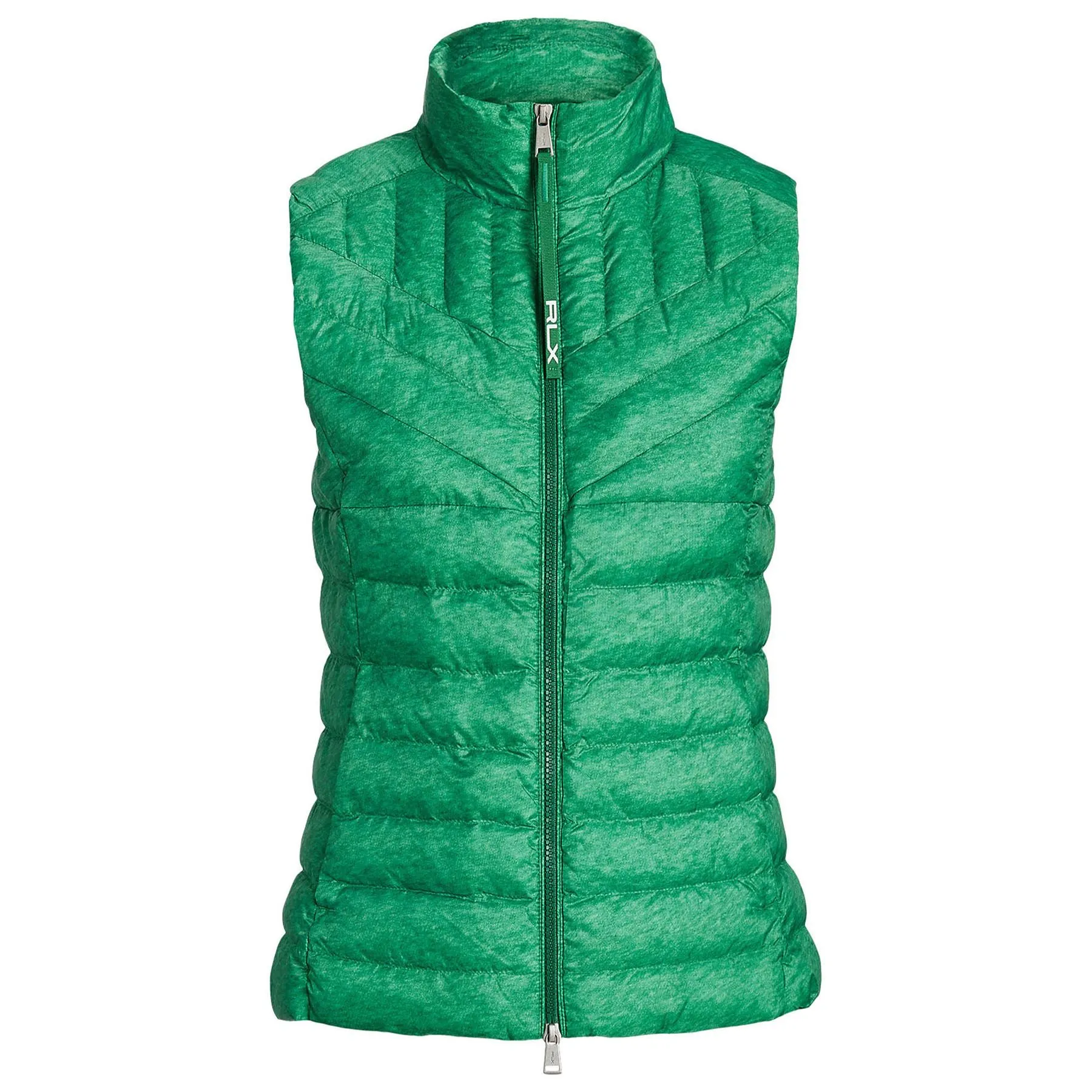 Womens Quilted Performance Full-Zip Vest Raft Green Heather - SS23