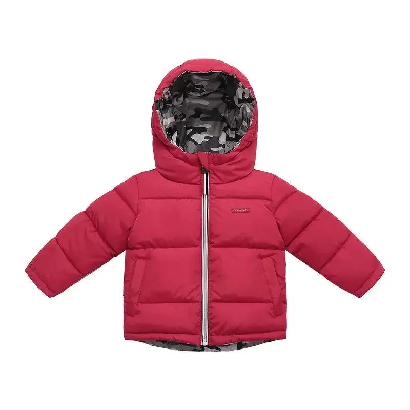 Y Double Sided Camo & Red Puffer Jacket 11792
