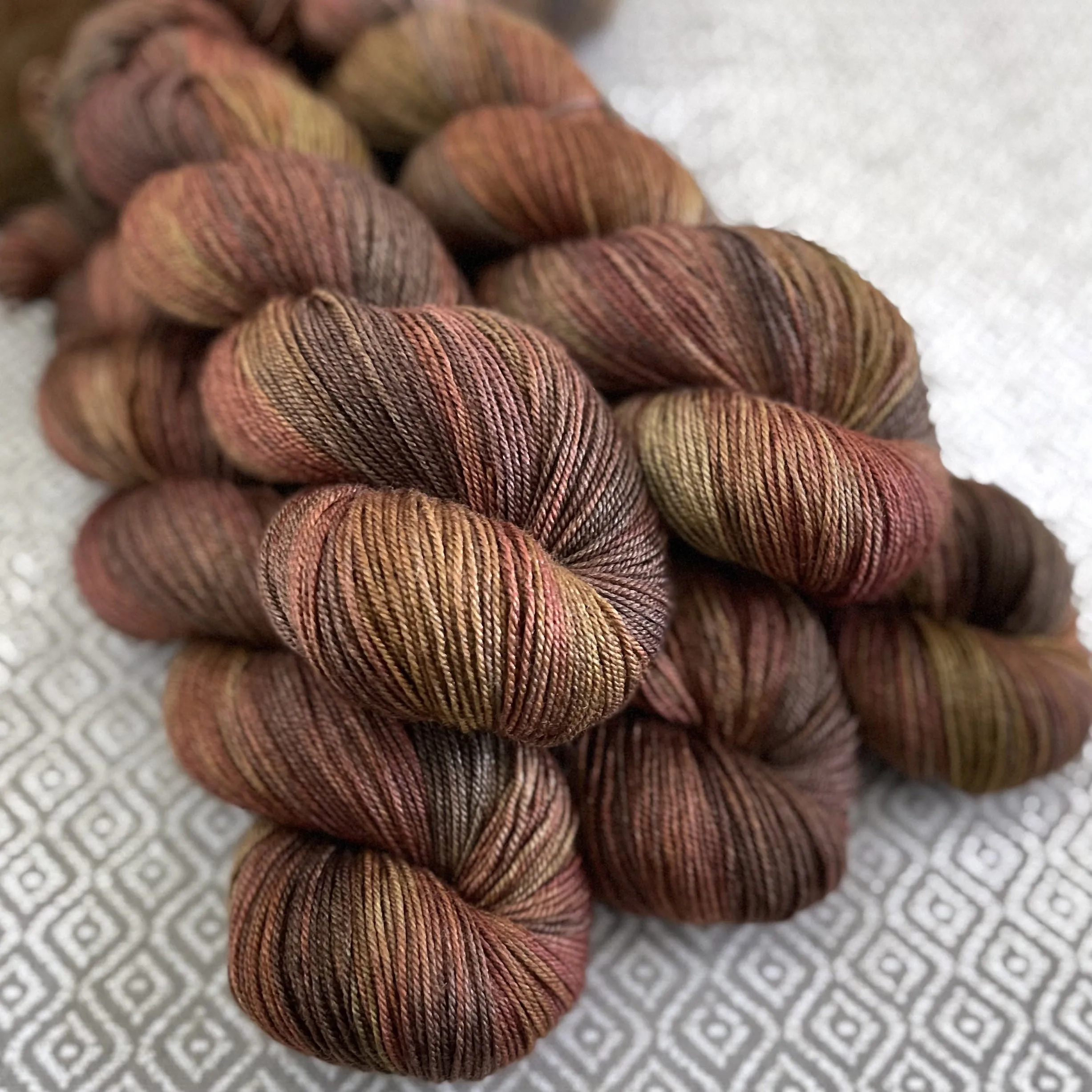 Yakity Yak Fingering Weight Yarn - Autumn Flame